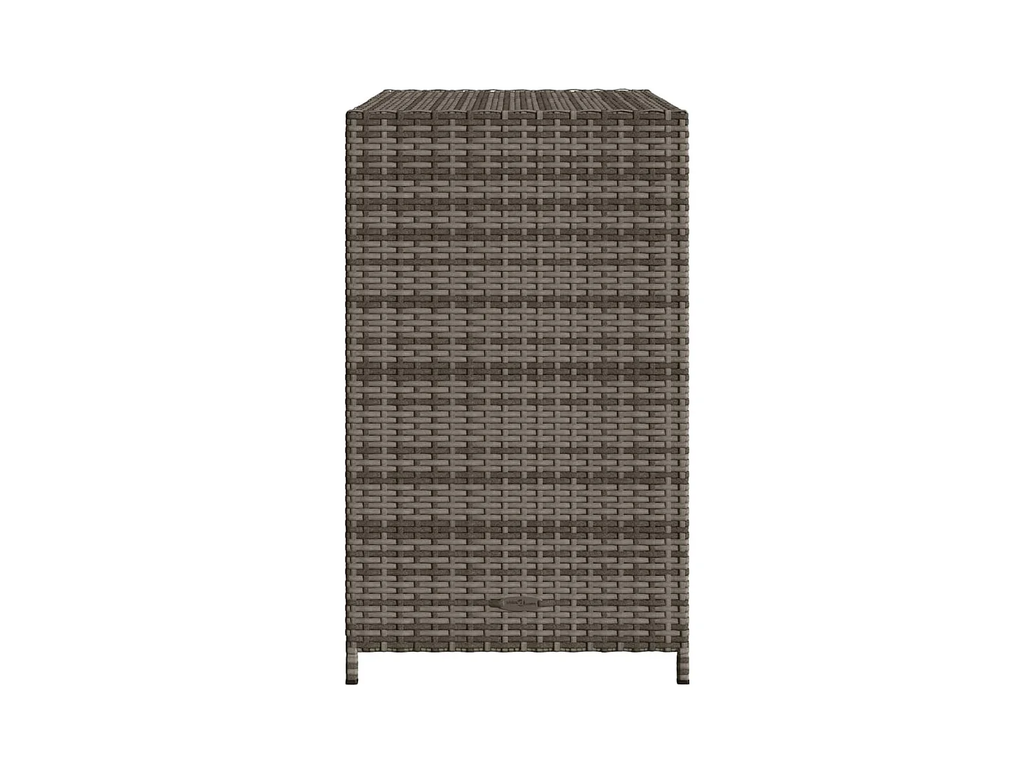 Emma Louise  Armario de almacenaje de jardín ratán PE gris 83x45x76 cm