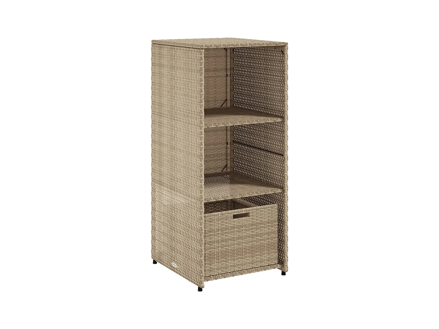 Ylira  Tuinkast 50x55x115 cm poly rattan beige