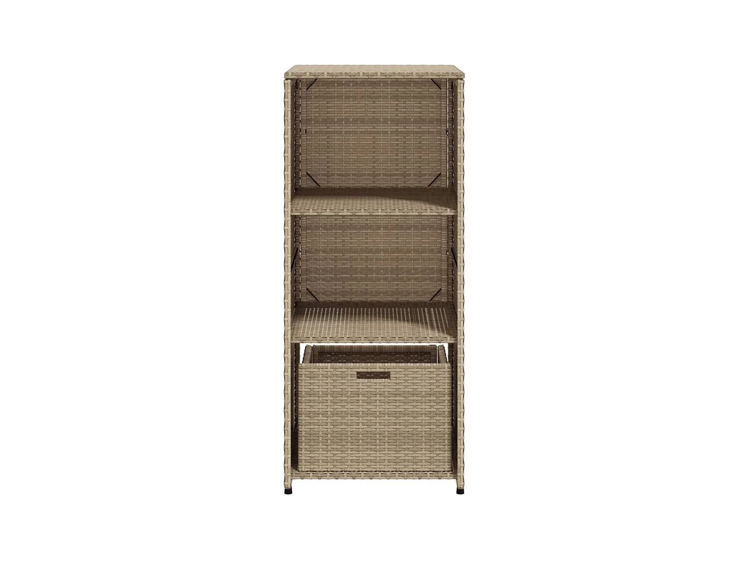 Ylira  Tuinkast 50x55x115 cm poly rattan beige
