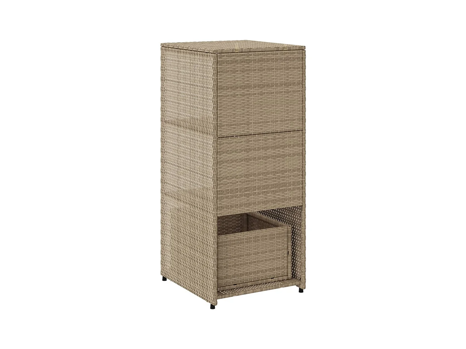 Ylira  Tuinkast 50x55x115 cm poly rattan beige