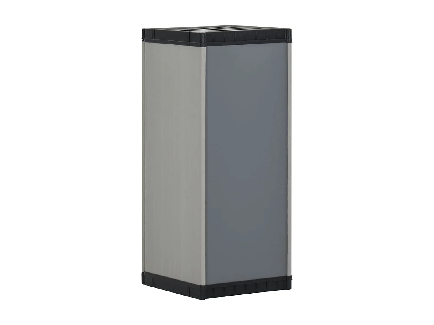 Garden Furniture -  Armoire de rangement de jardin 1 étagère Gris/noir 35x40x85 cm