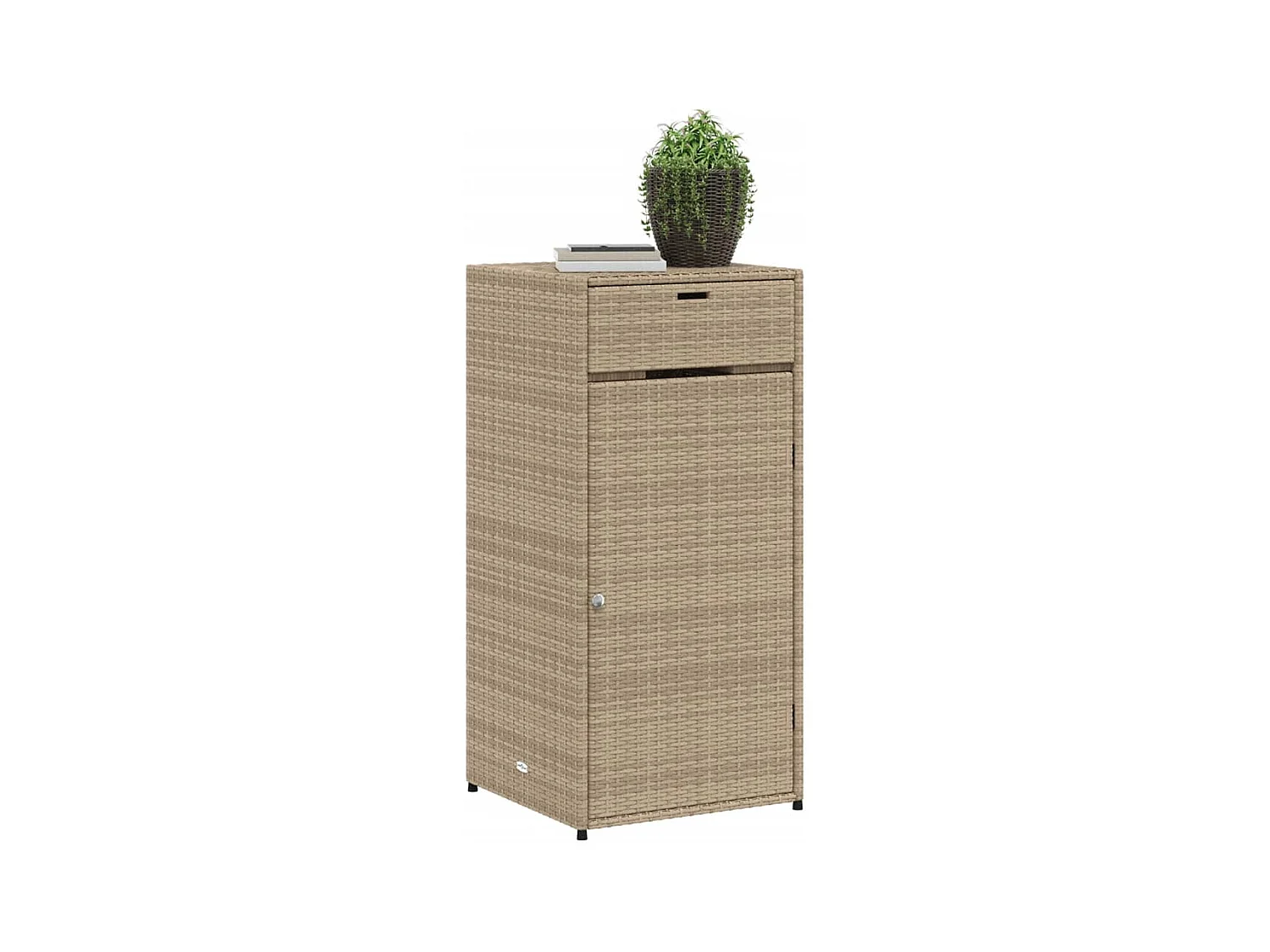 Annemarie  Tuinkast 55x55x111 cm poly rattan beige