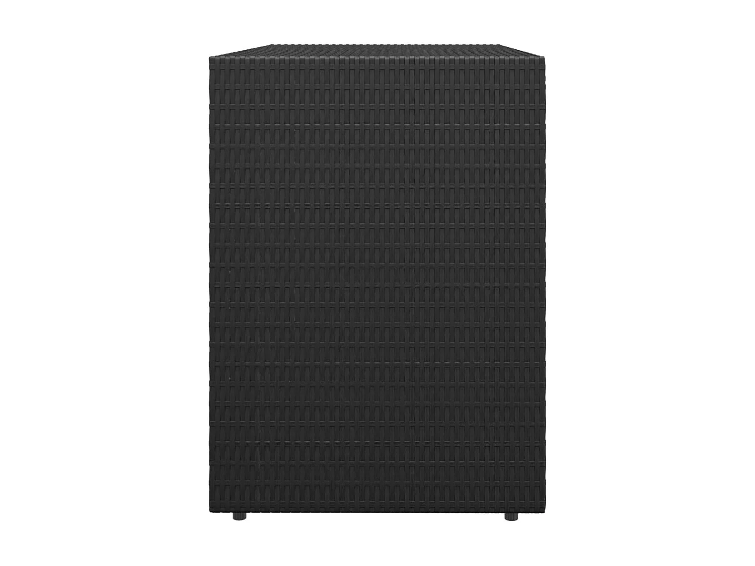 Herber  Armoire de rangement de jardin Noir 100x55,5x80 cm Résine tressée