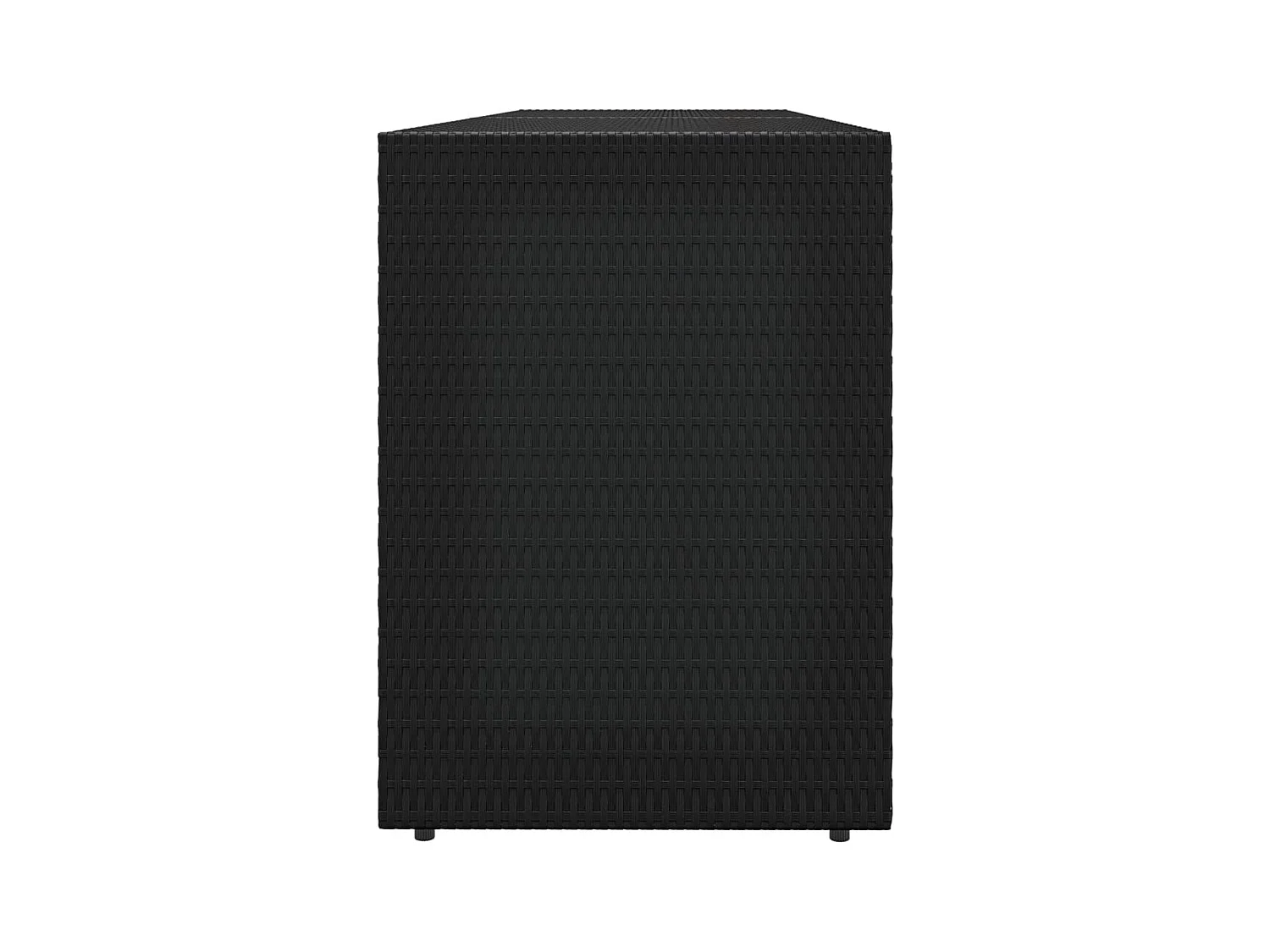 Torgnyr  Armoire de rangement de jardin Noir 198x55,5x80 cm Résine tressée