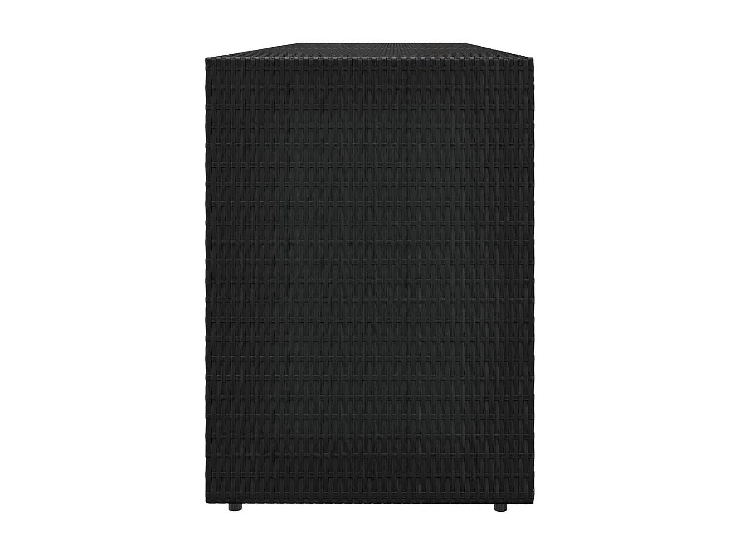 Torgnyr  Armoire de rangement de jardin Noir 198x55,5x80 cm Résine tressée