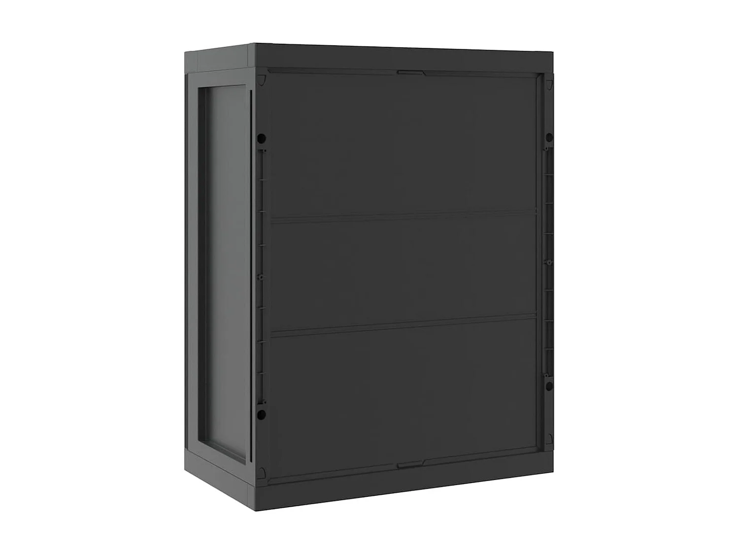 Alavieska  Armario de almacenaje exterior PP negro 65x37x85 cm