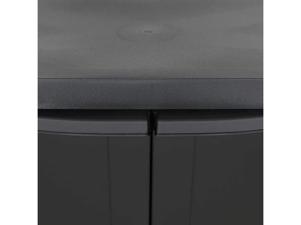 Alavieska  Armario de almacenaje exterior PP negro 65x37x85 cm