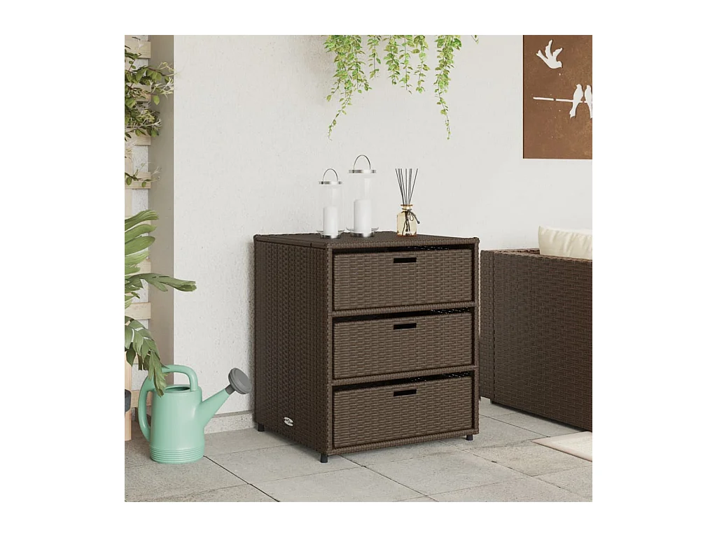 Holiday  Tuinkast 55x59x69 cm poly rattan bruin