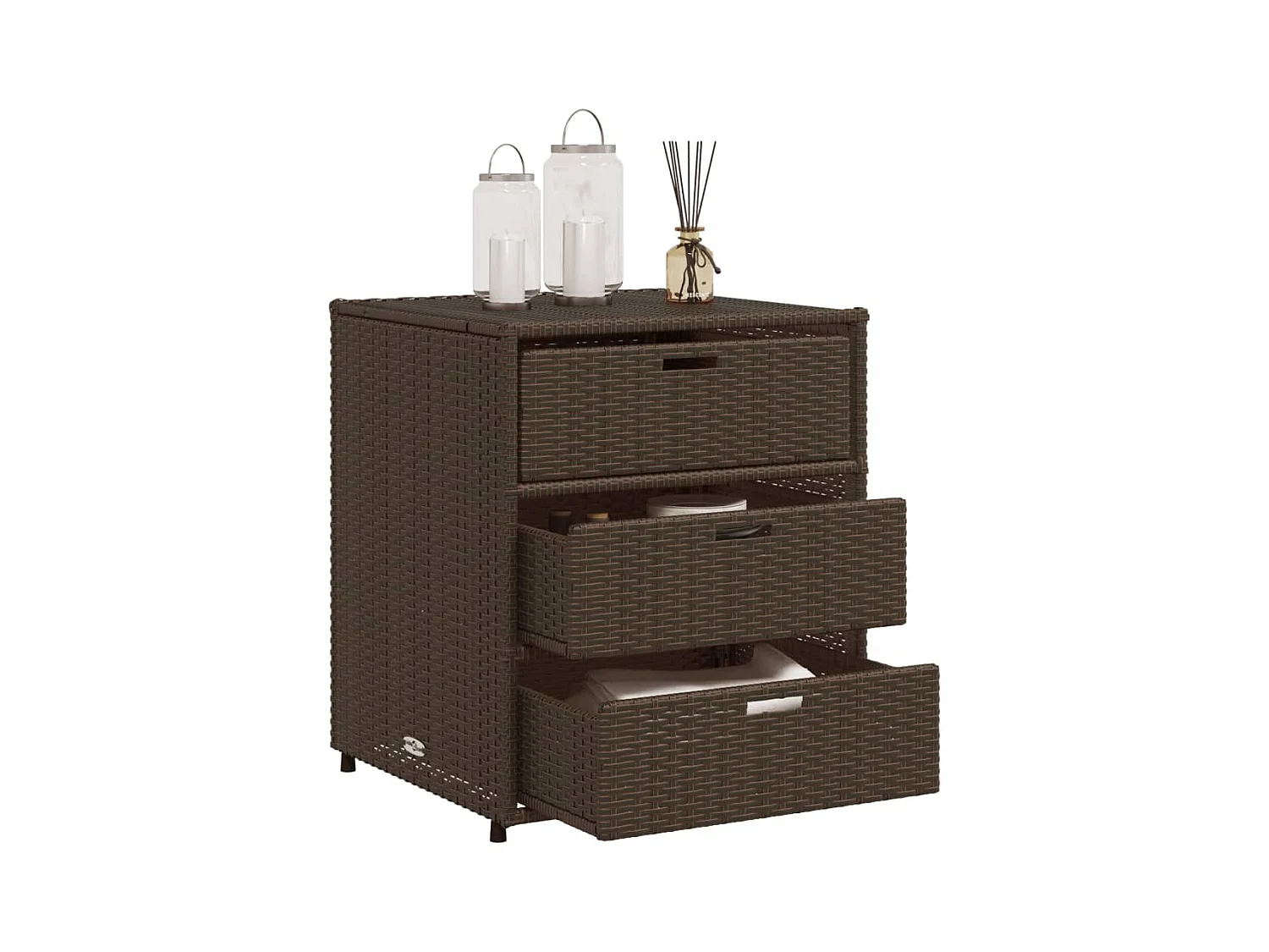 Holiday  Tuinkast 55x59x69 cm poly rattan bruin