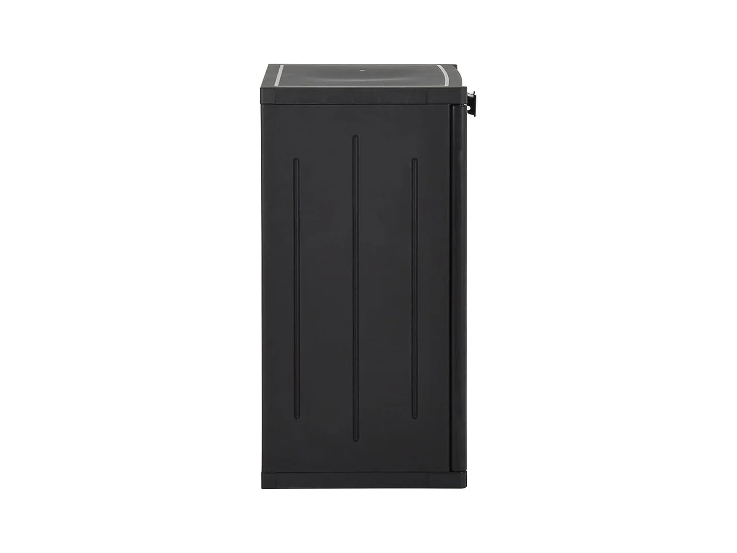 Borric  Armoire de rangement de jardin Noir 65x45x88 cm PP Rotin