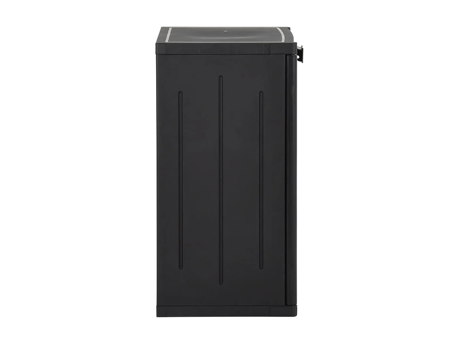 Borric  Armoire de rangement de jardin Noir 65x45x88 cm PP Rotin