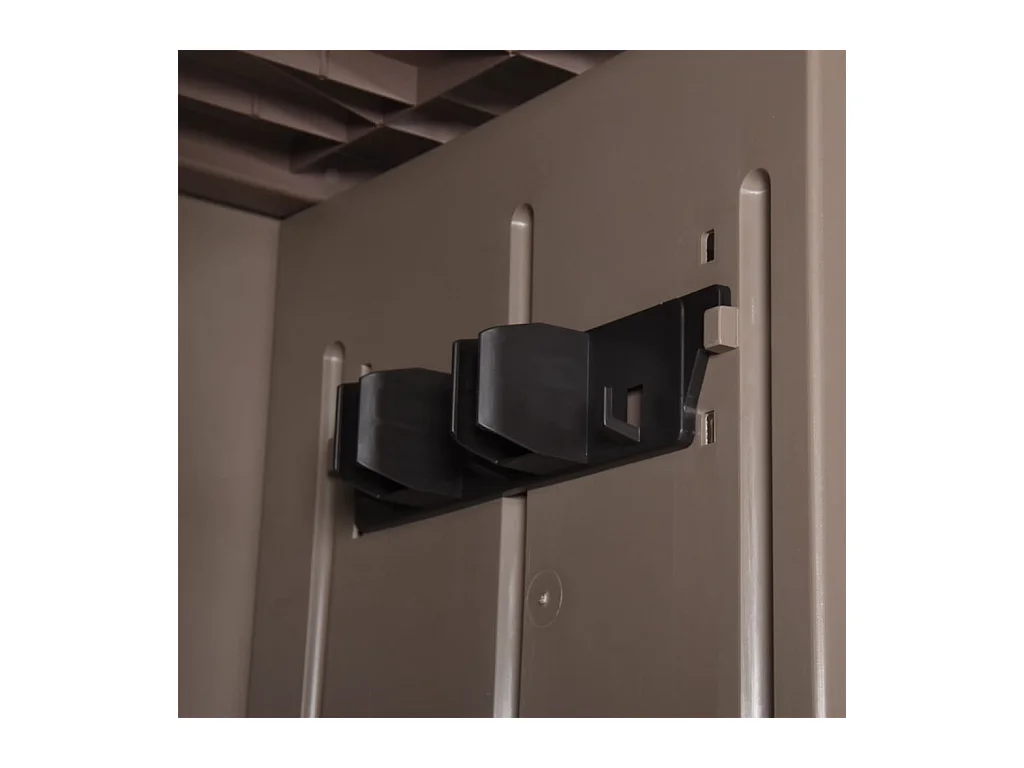 Borric  Tuinkast 65x45x172 cm polypropyleen hout-look bruin