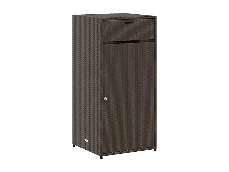 Annemarie  Tuinkast 55x55x111 cm poly rattan bruin