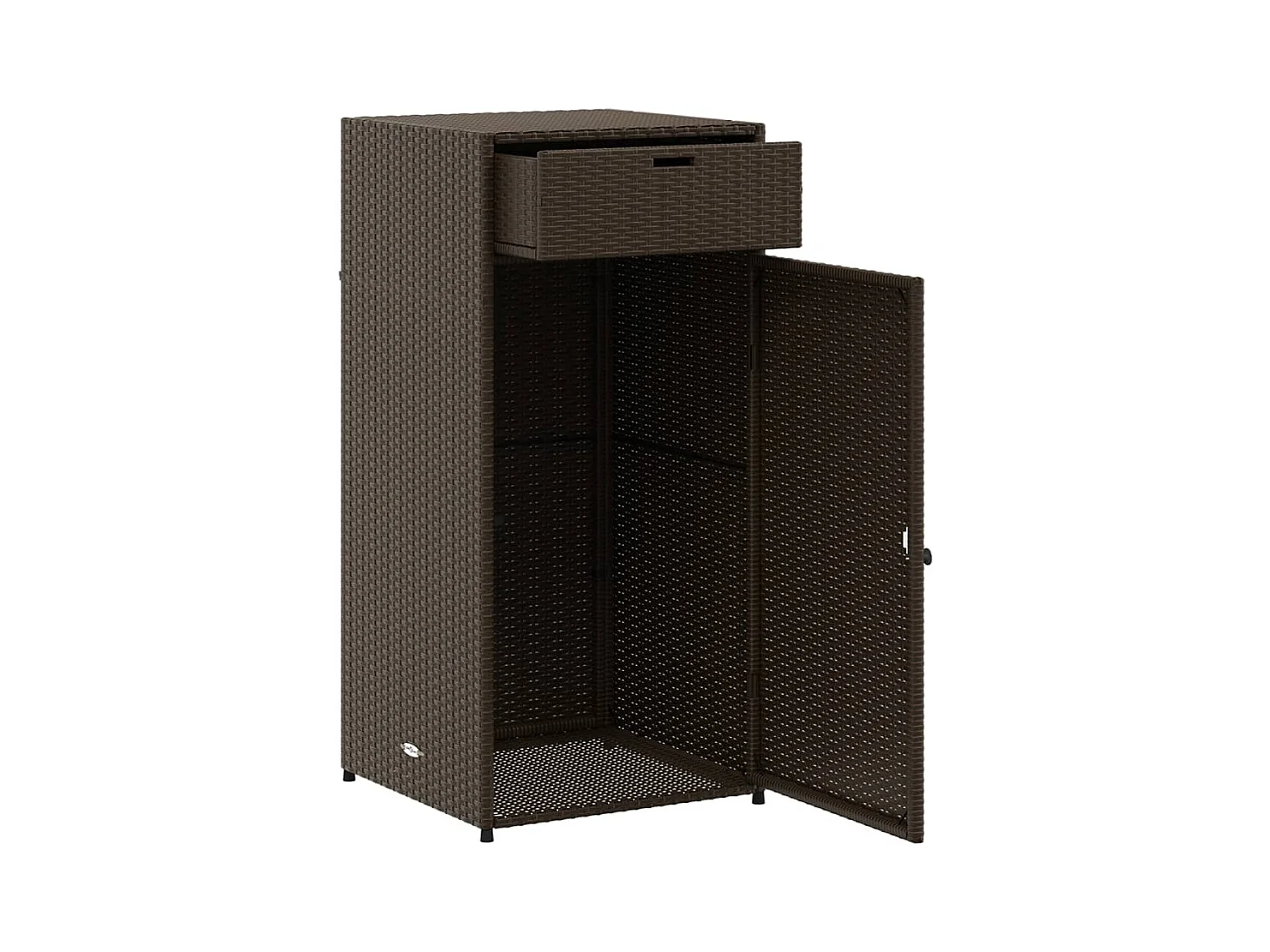 Annemarie  Tuinkast 55x55x111 cm poly rattan bruin