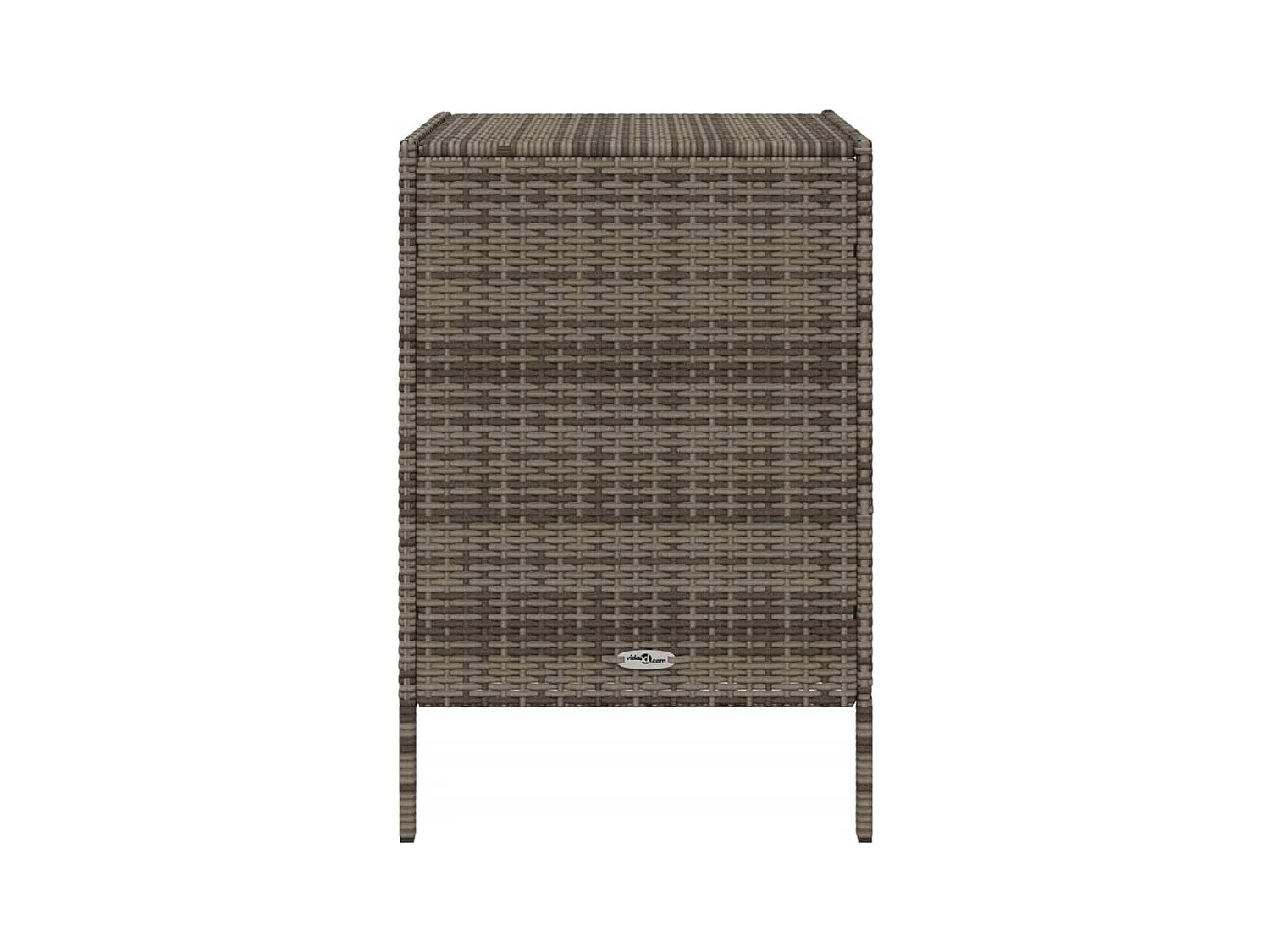 Holiday  Armario de almacenaje de jardín ratán PE gris 55x59x80 cm