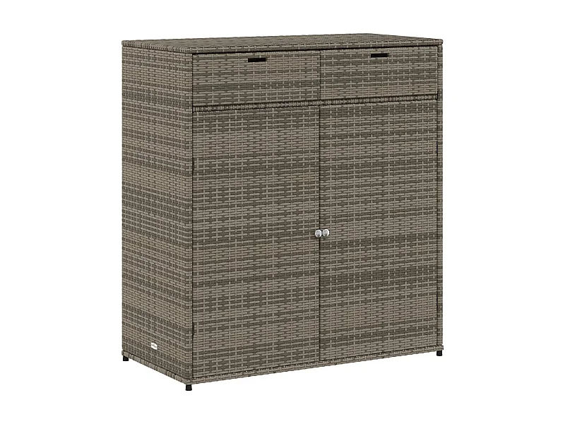 Annemarie  Tuinkast 105x55x113 cm poly rattan grijs