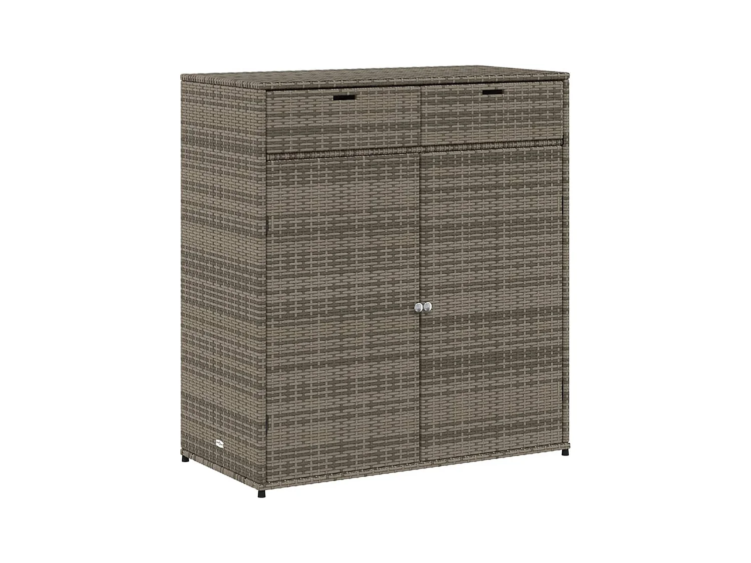 Annemarie  Tuinkast 105x55x113 cm poly rattan grijs