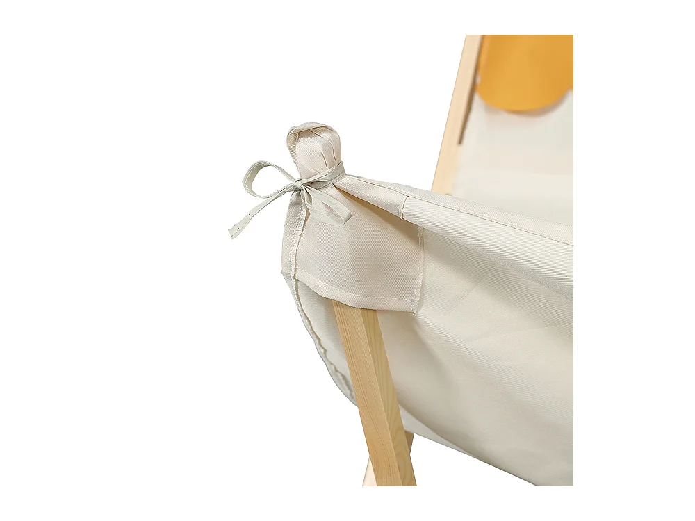 Cama infantil 90 x 200 cm, diseño en forma de cabaña, tienda de campaña extraíble, con barreras de seguridad, pino + contrachapado, color natural