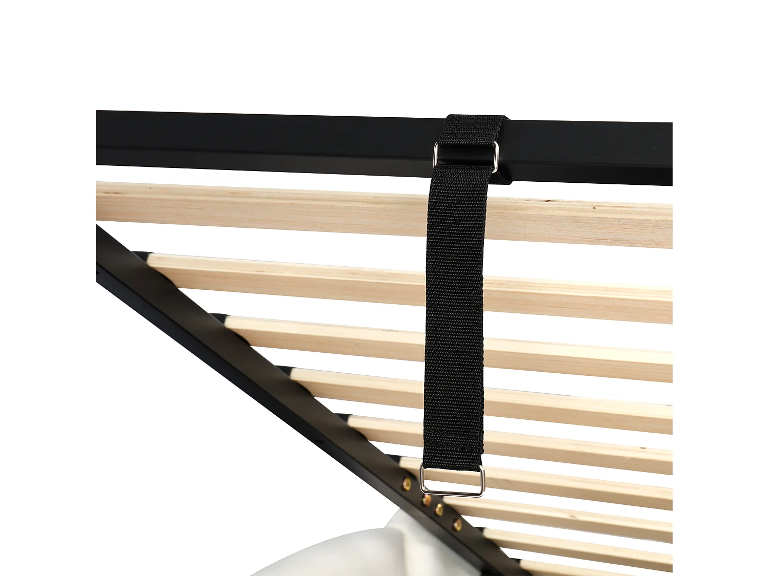 Lit d'enfant rembourré 90x200 cm, avec sommier à lattes, chargeur USB, sac de rangement, velours, beige