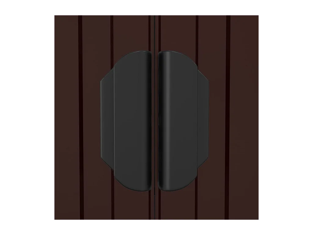 Garden Furniture -  Abri de jardin Marron foncé 192x274x223 cm Acier galvanisé