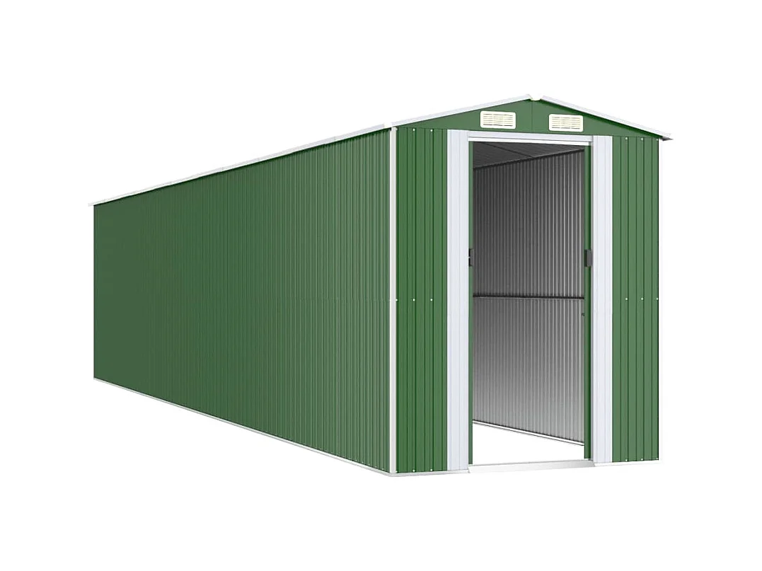 Garden Furniture -  Abri de jardin Vert 192x938x223 cm Acier galvanisé