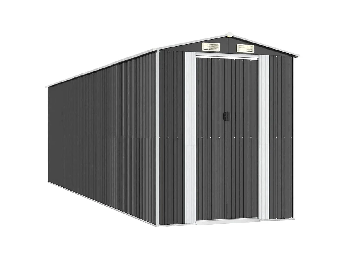 Garden Furniture -  Abri de jardin Anthracite 192x689x223 cm Acier galvanisé
