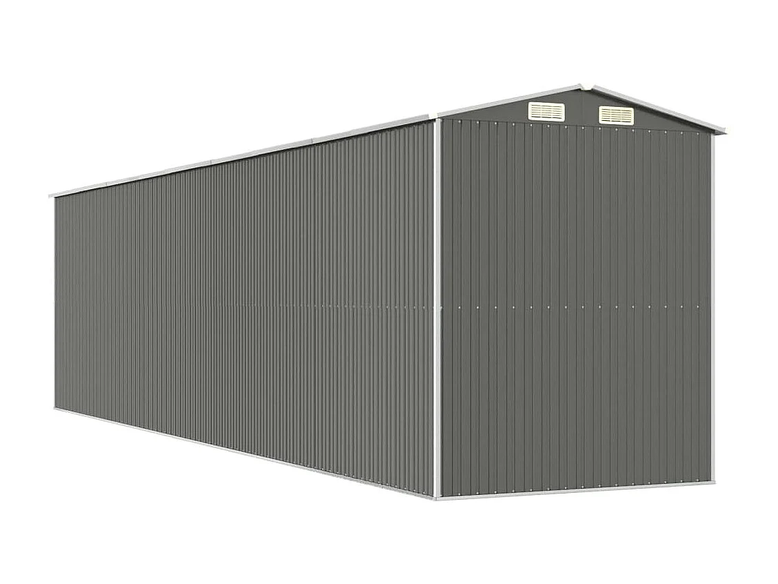 Garden Furniture -  Abri de jardin Gris clair 192x772x223 cm Acier galvanisé