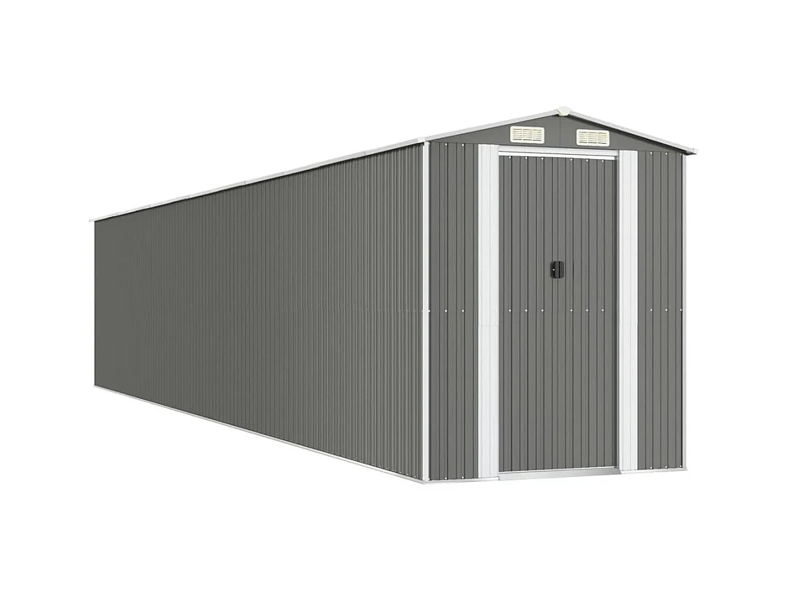 Garden Furniture -  Abri de jardin Gris clair 192x1021x223 cm Acier galvanisé