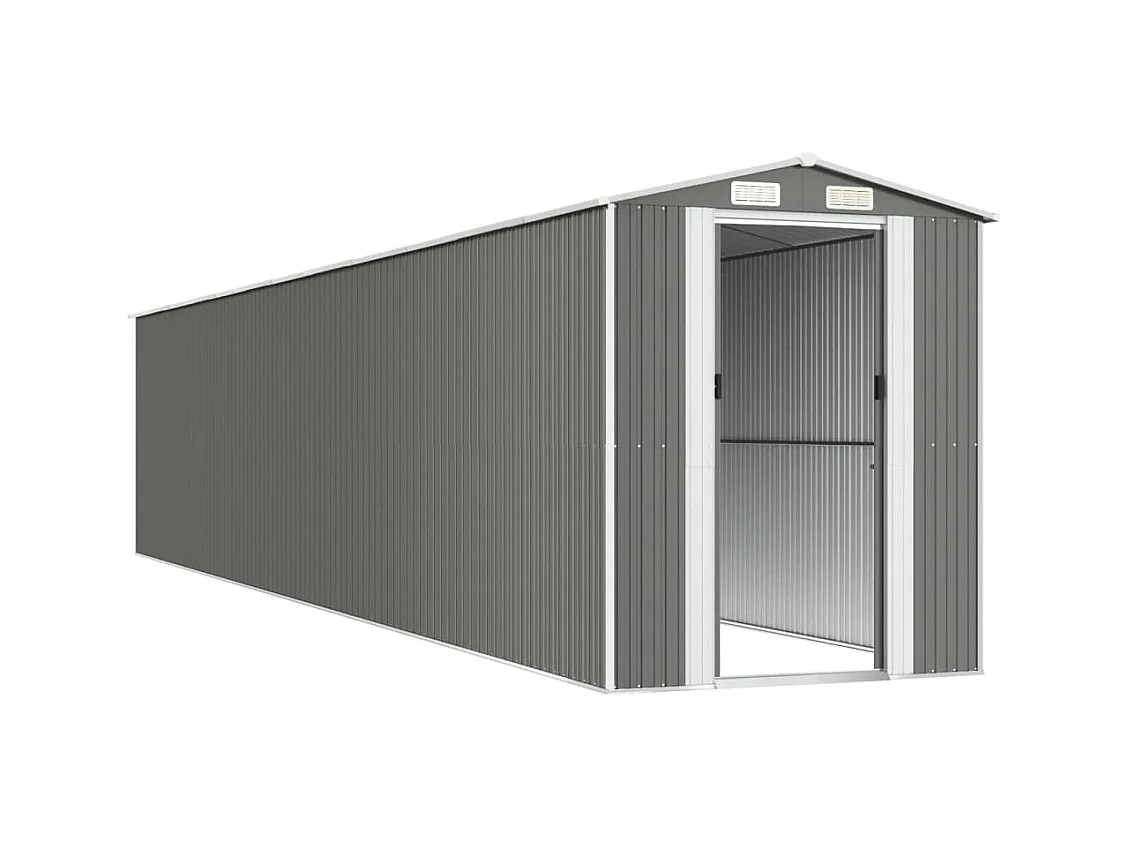 Garden Furniture -  Abri de jardin Gris clair 192x1021x223 cm Acier galvanisé