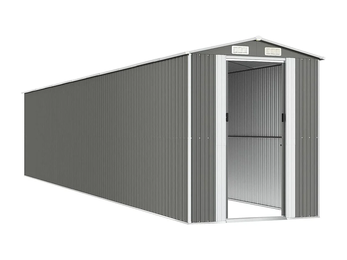 Garden Furniture -  Abri de jardin Gris clair 192x1021x223 cm Acier galvanisé