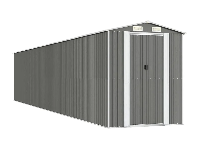 Garden Furniture -  Abri de jardin Gris clair 192x1021x223 cm Acier galvanisé