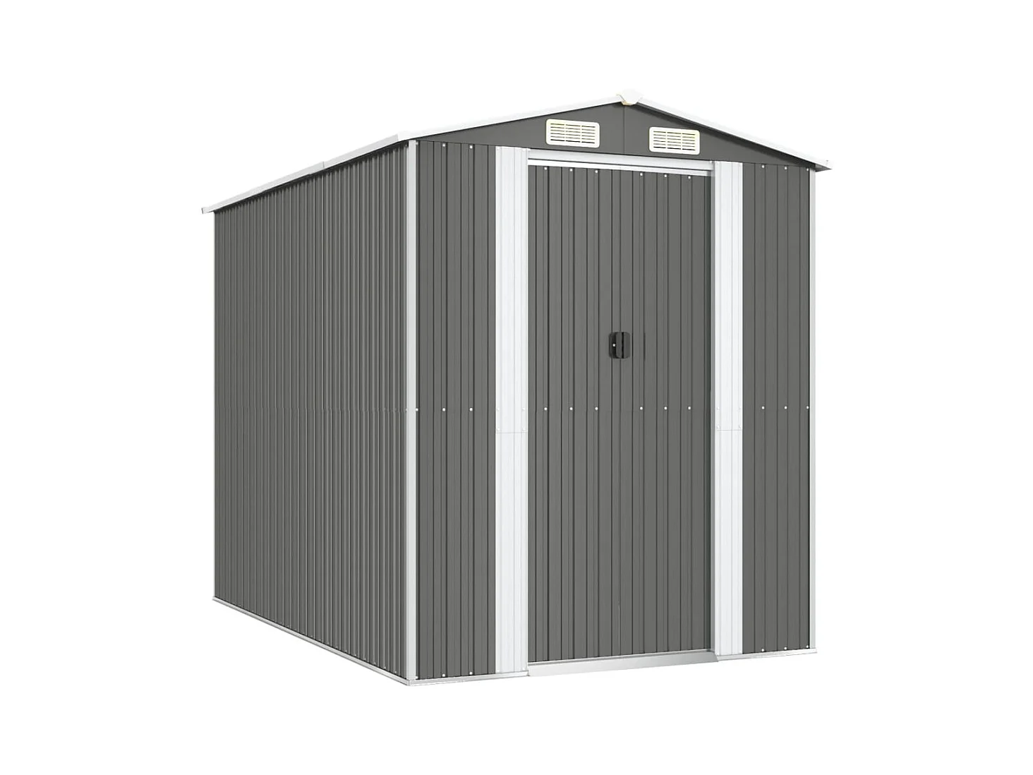 Garden Furniture -  Abri de jardin Gris clair 192x274x223 cm Acier galvanisé