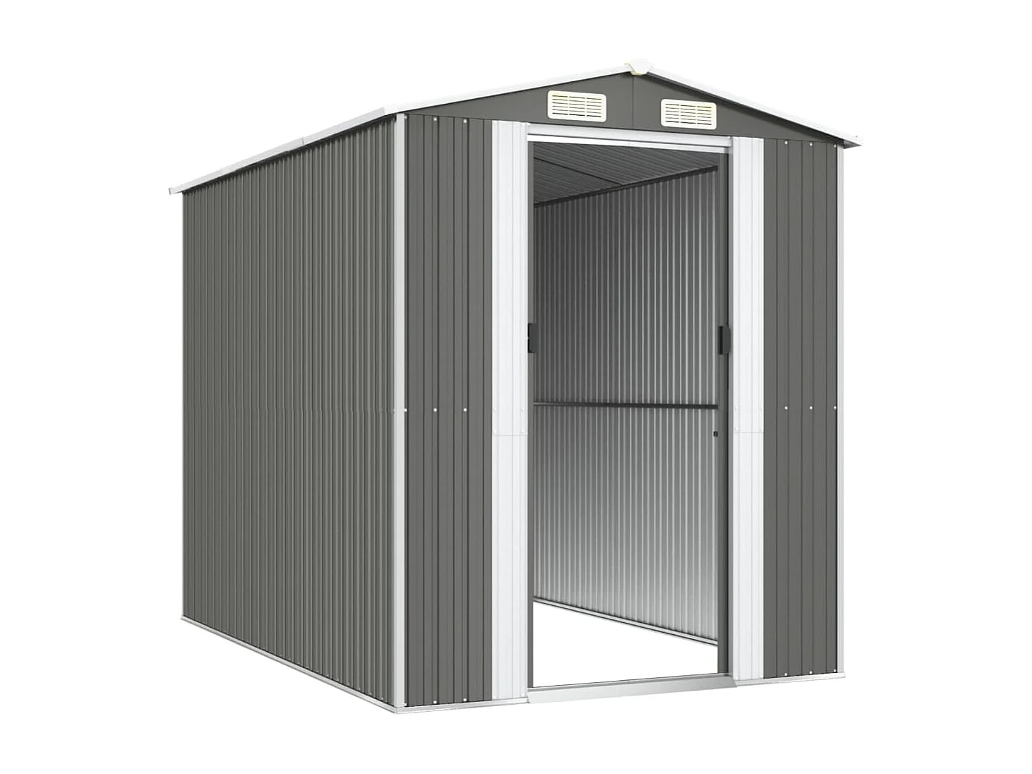 Garden Furniture -  Abri de jardin Gris clair 192x274x223 cm Acier galvanisé