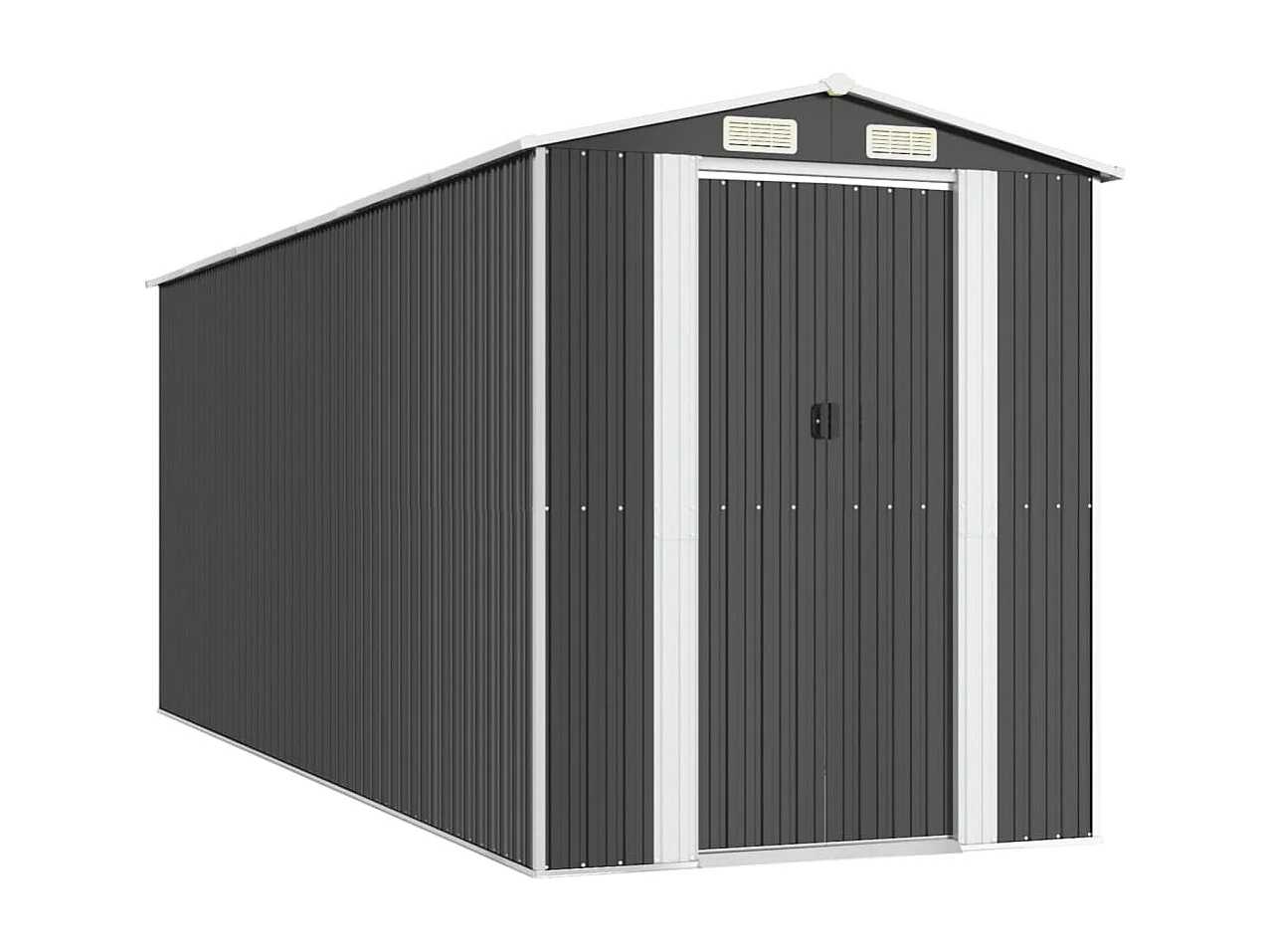 Garden Furniture -  Abri de jardin Anthracite 192x523x223 cm Acier galvanisé