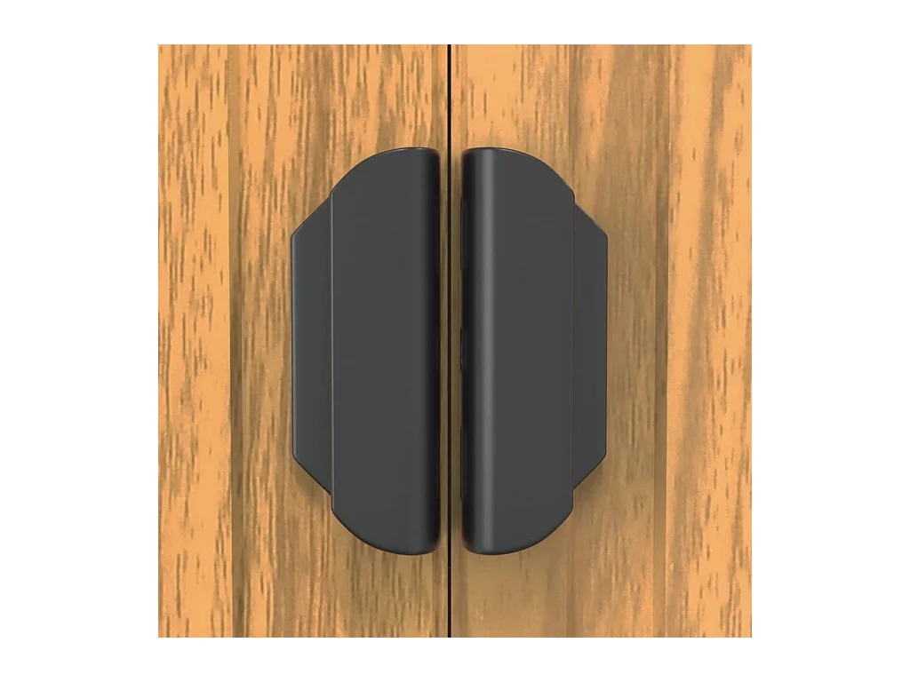 Garden Furniture -  Abri de jardin Marron clair 192x938x223 cm Acier galvanisé