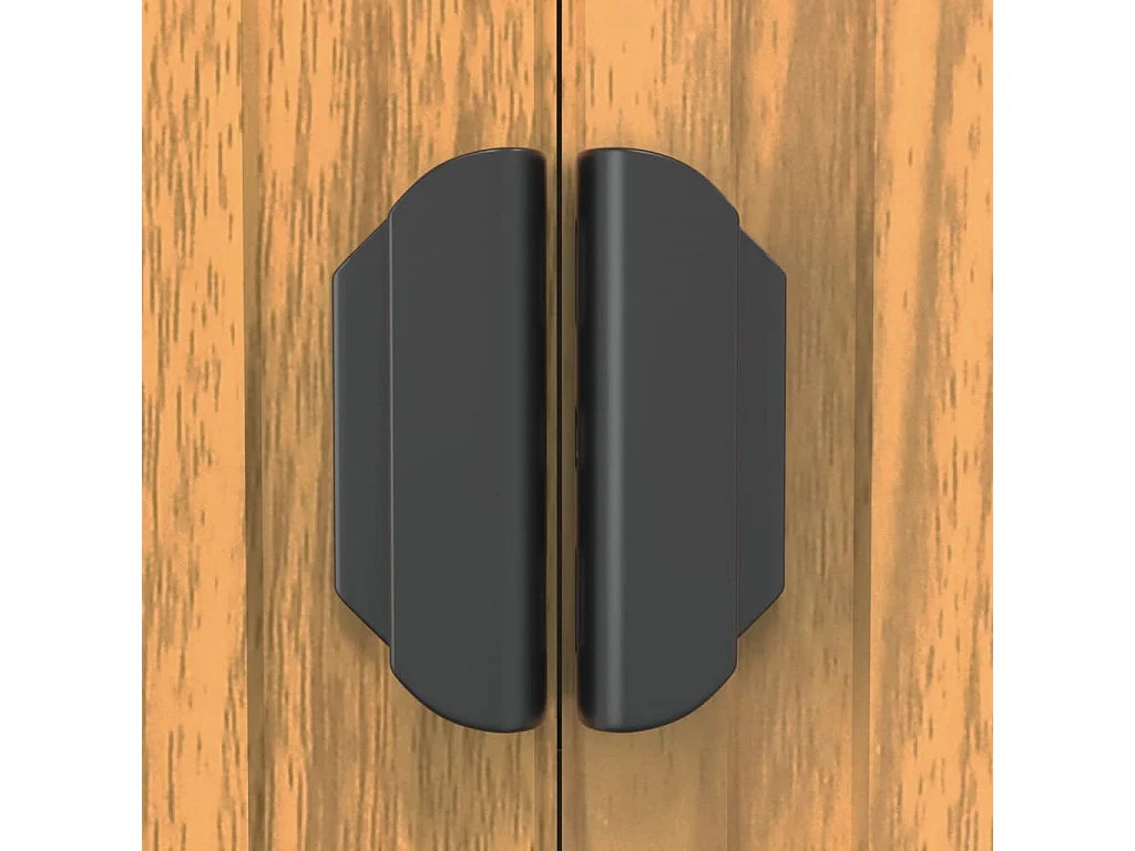 Garden Furniture -  Tuinschuur 192x938x223 cm gegalvaniseerd staal lichtbruin