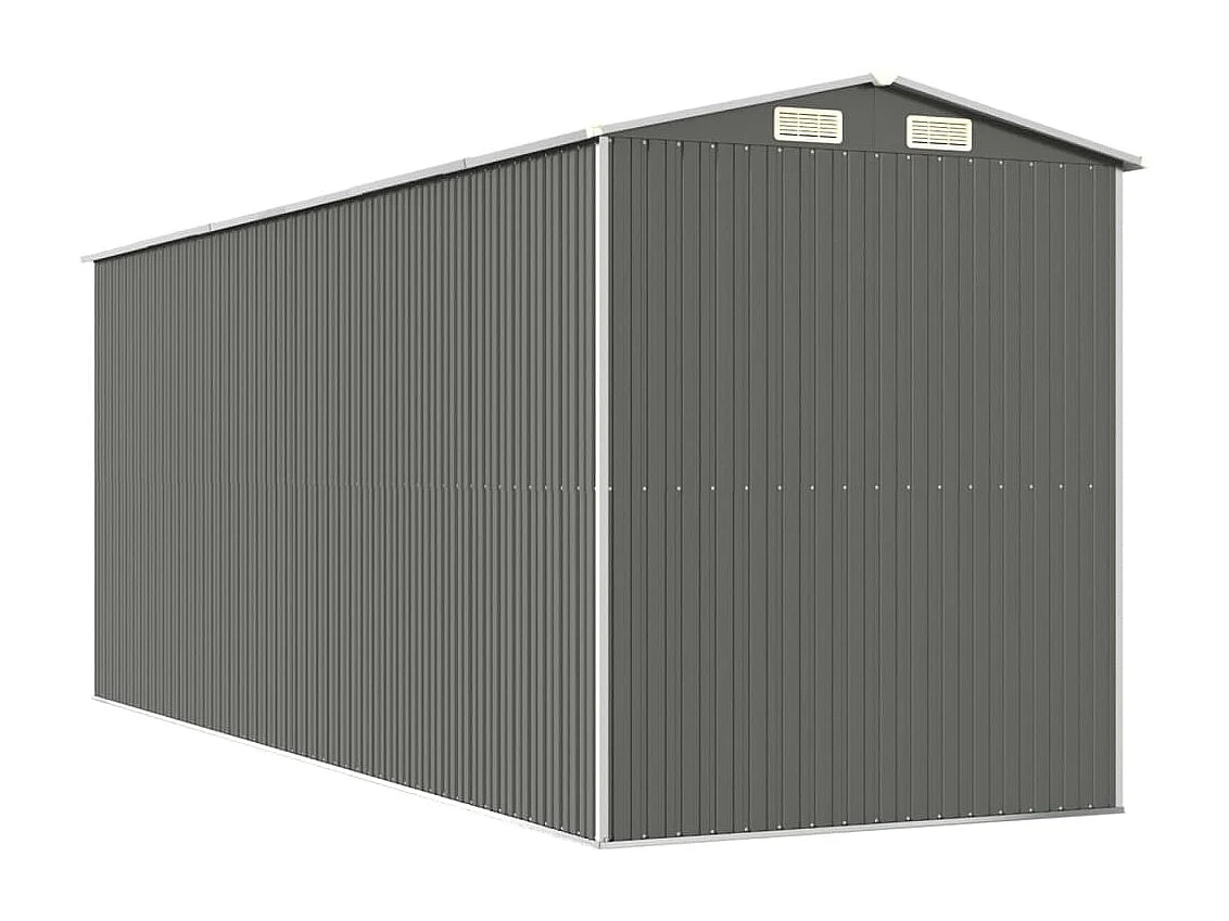 Garden Furniture -  Abri de jardin Gris clair 192x523x223 cm Acier galvanisé