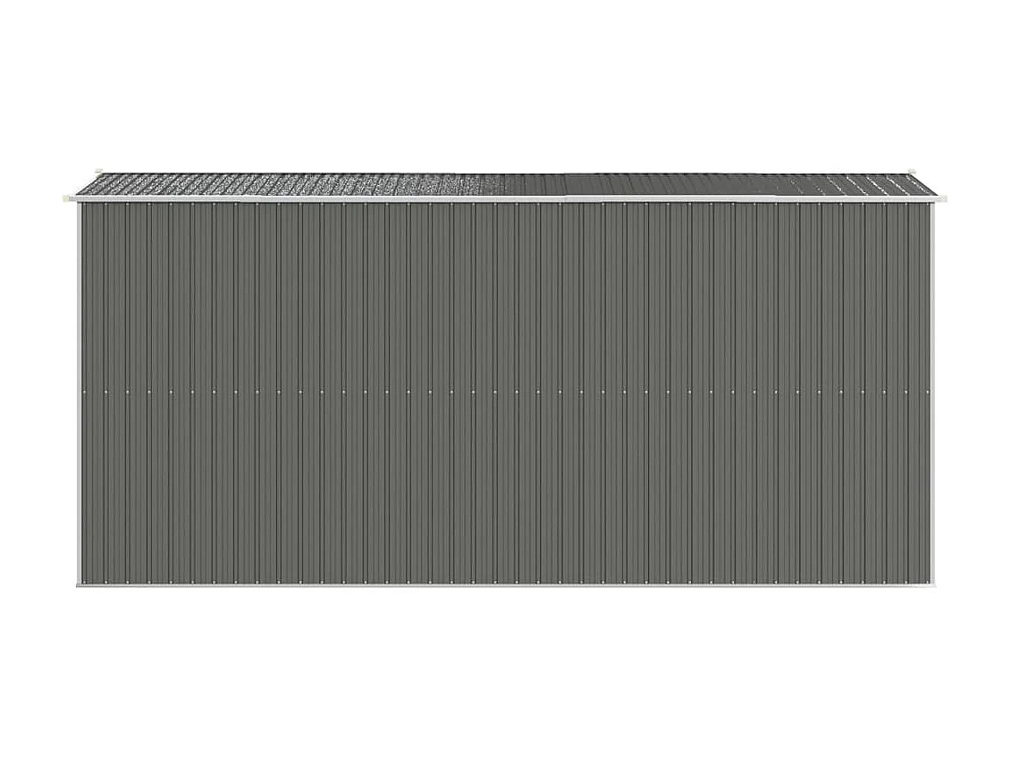 Garden Furniture -  Abri de jardin Gris clair 192x440x223 cm Acier galvanisé