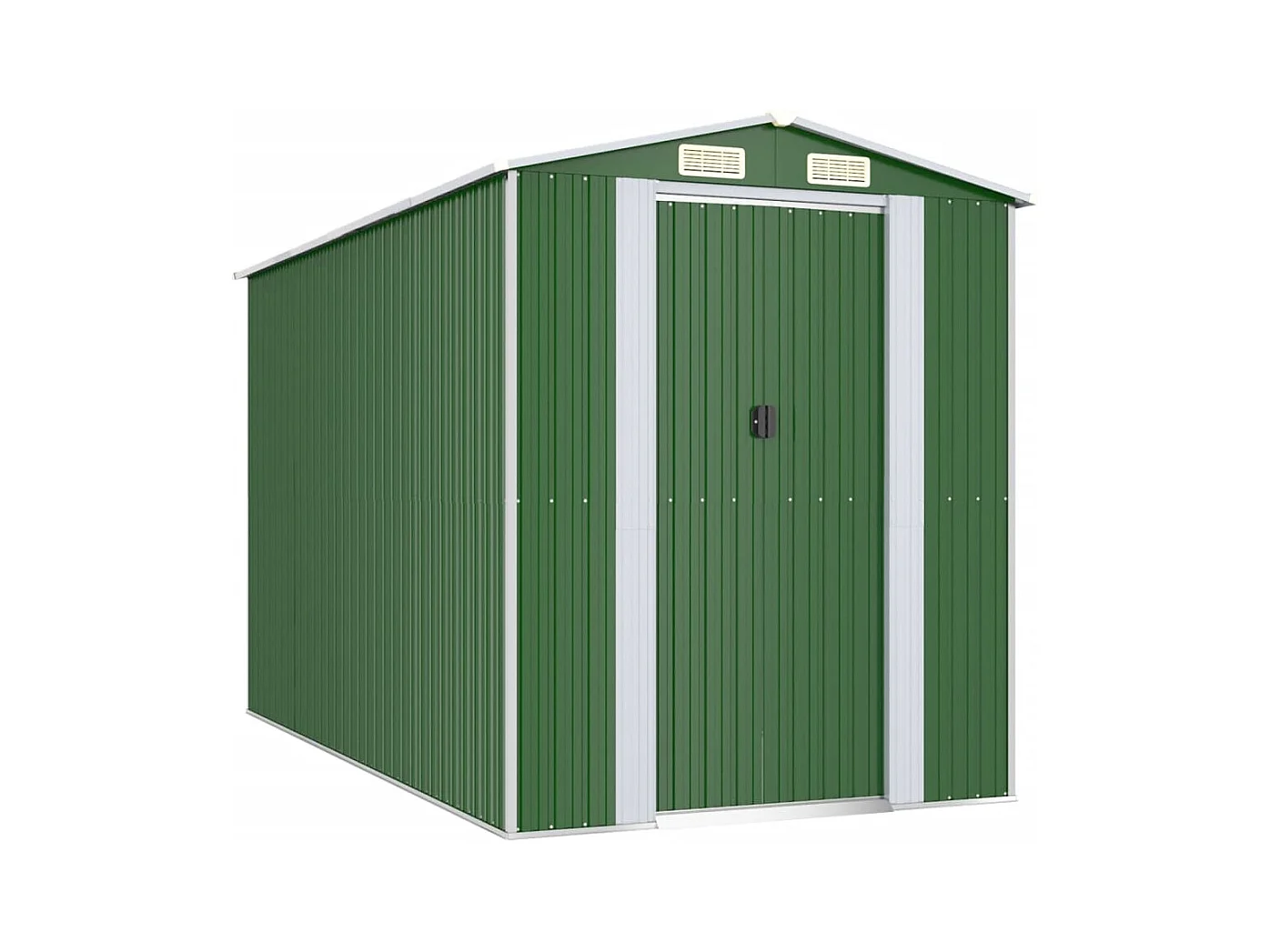 Garden Furniture -  Abri de jardin Vert 192x357x223 cm Acier galvanisé