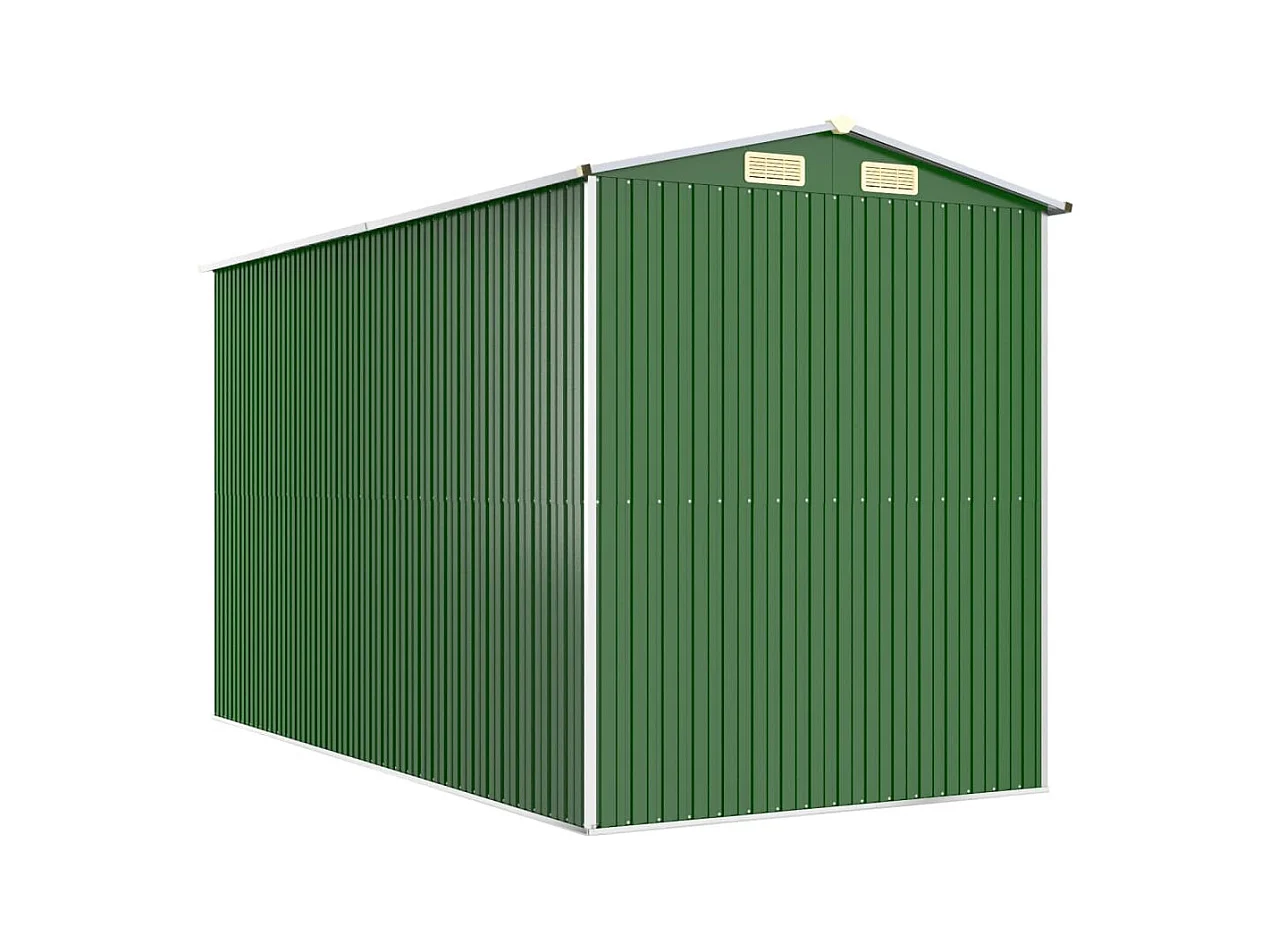 Garden Furniture -  Abri de jardin Vert 192x357x223 cm Acier galvanisé