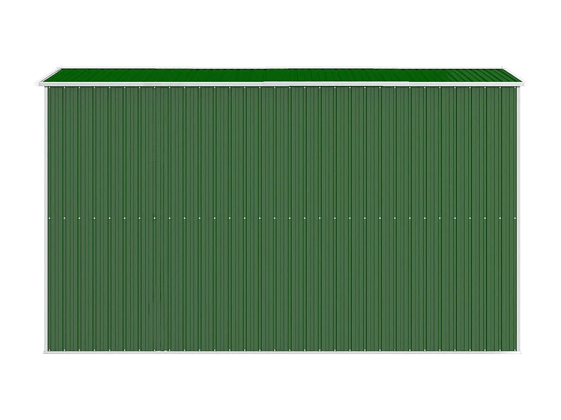 Garden Furniture -  Cobertizo de jardín acero galvanizado verde 192x357x223 cm
