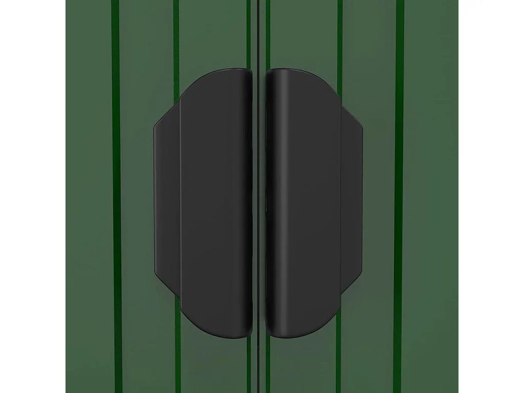 Garden Furniture -  Cobertizo de jardín acero galvanizado verde 192x357x223 cm