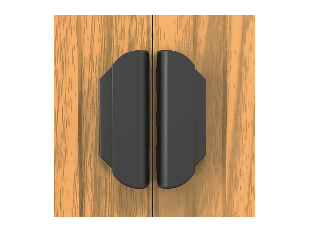 Garden Furniture -  Abri de jardin Marron clair 192x855x223 cm Acier galvanisé