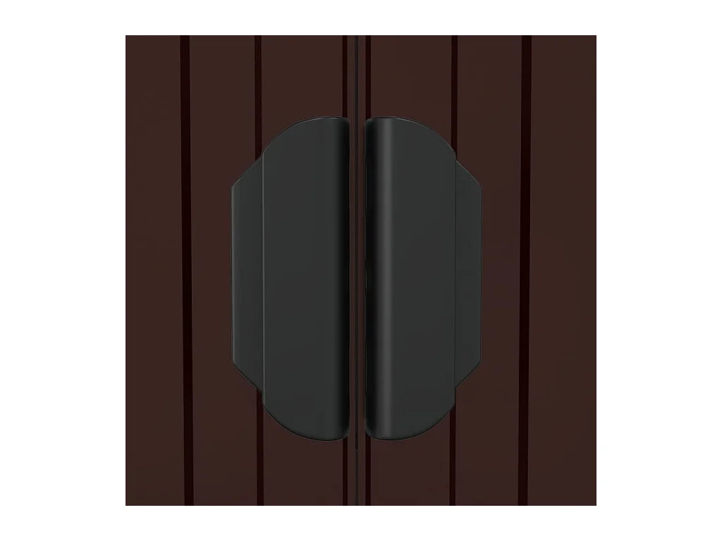 Garden Furniture -  Abri de jardin Marron foncé 192x191x223 cm Acier galvanisé