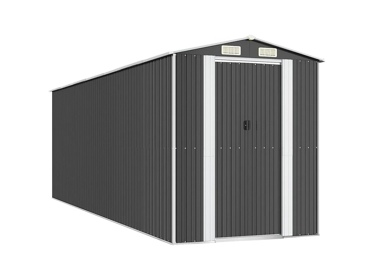 Garden Furniture -  Abri de jardin Anthracite 192x606x223 cm Acier galvanisé