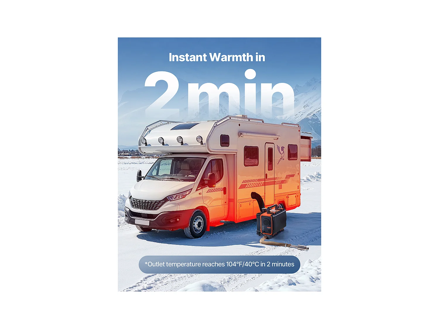 Dieselverwarmer SucceBuy 8 kW DC 12 V/24 V, Diesel Luchtverwarmer voor Stook, All-in-One Draagbaar, met Afstandsbediening en LCD-scherm