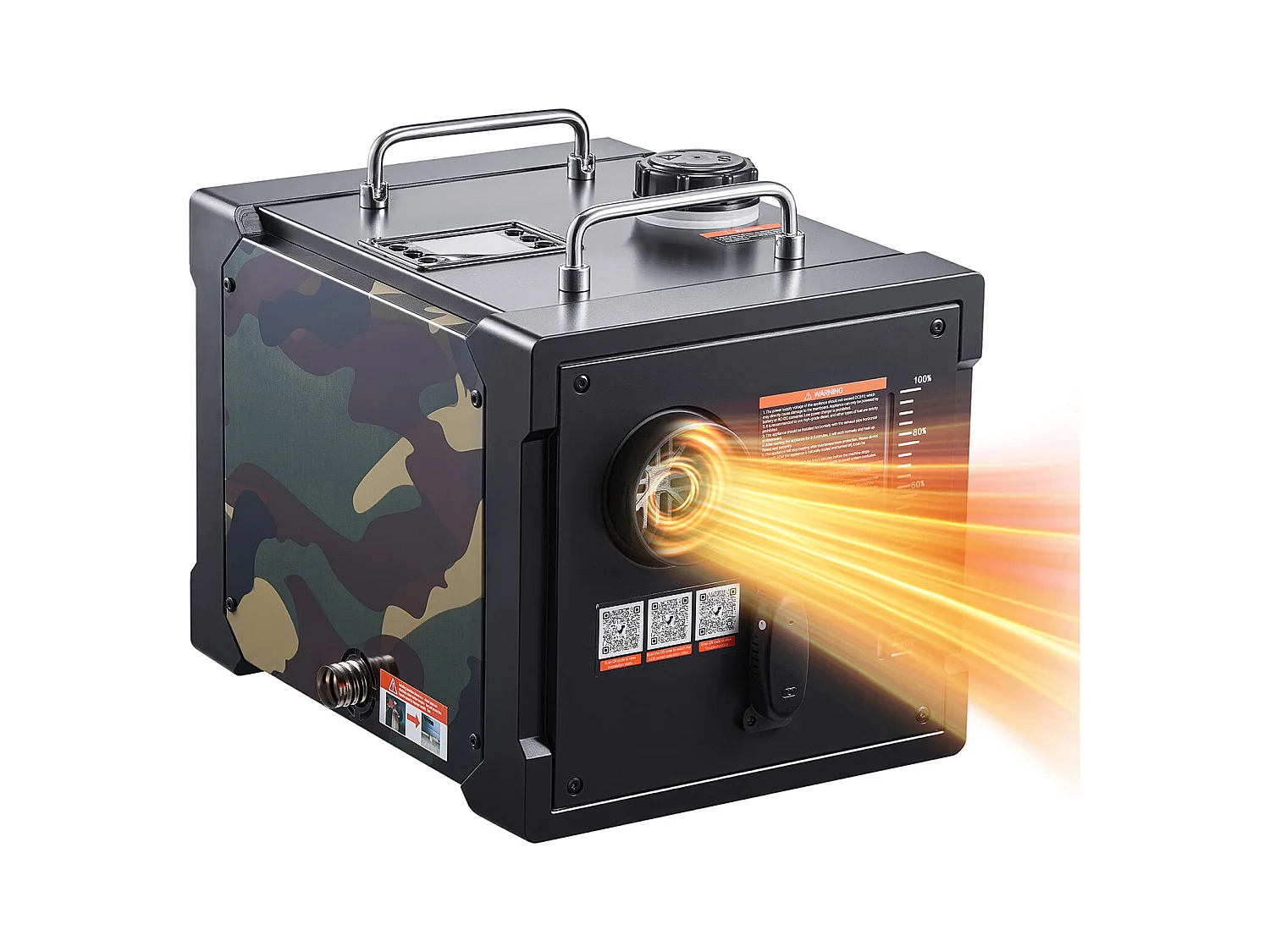 Dieselheizung SucceBuy 8 kW DC 12 V/24 V, Diesel-Luftheizung All-in-One Tragbar, mit Bluetooth-App-Steuerung, für LKW Wohnmobil