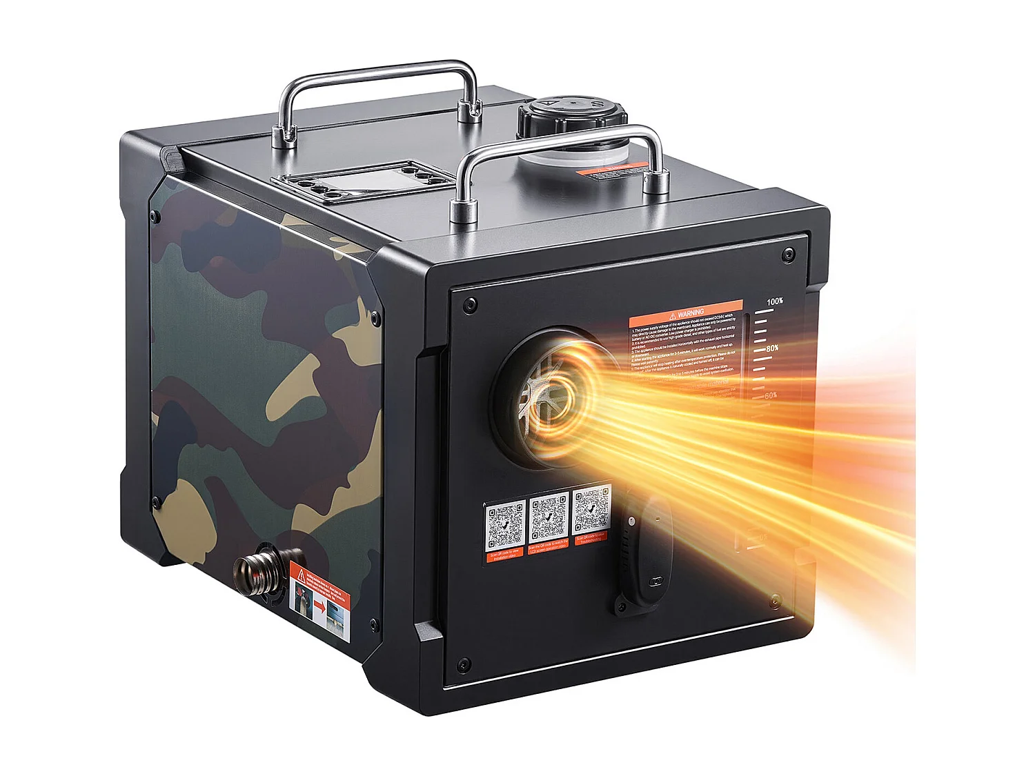 Dieselverwarmer SucceBuy 8 kW DC 12 V/24 V, Diesel Luchtverwarmer All-in-One Draagbaar, met Bluetooth App Besturing, voor Truck Camper