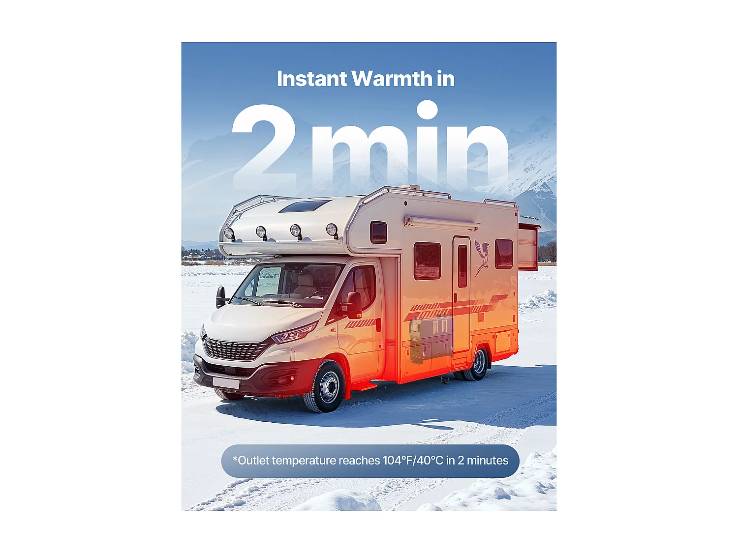 Chauffage Diesel SucceBuy 8 kW DC 12 V/24 V, Réchauffeur d'Air Diesel pour Stationnement, Portable Tout-en-Un, avec Télécommande et Écran LCD