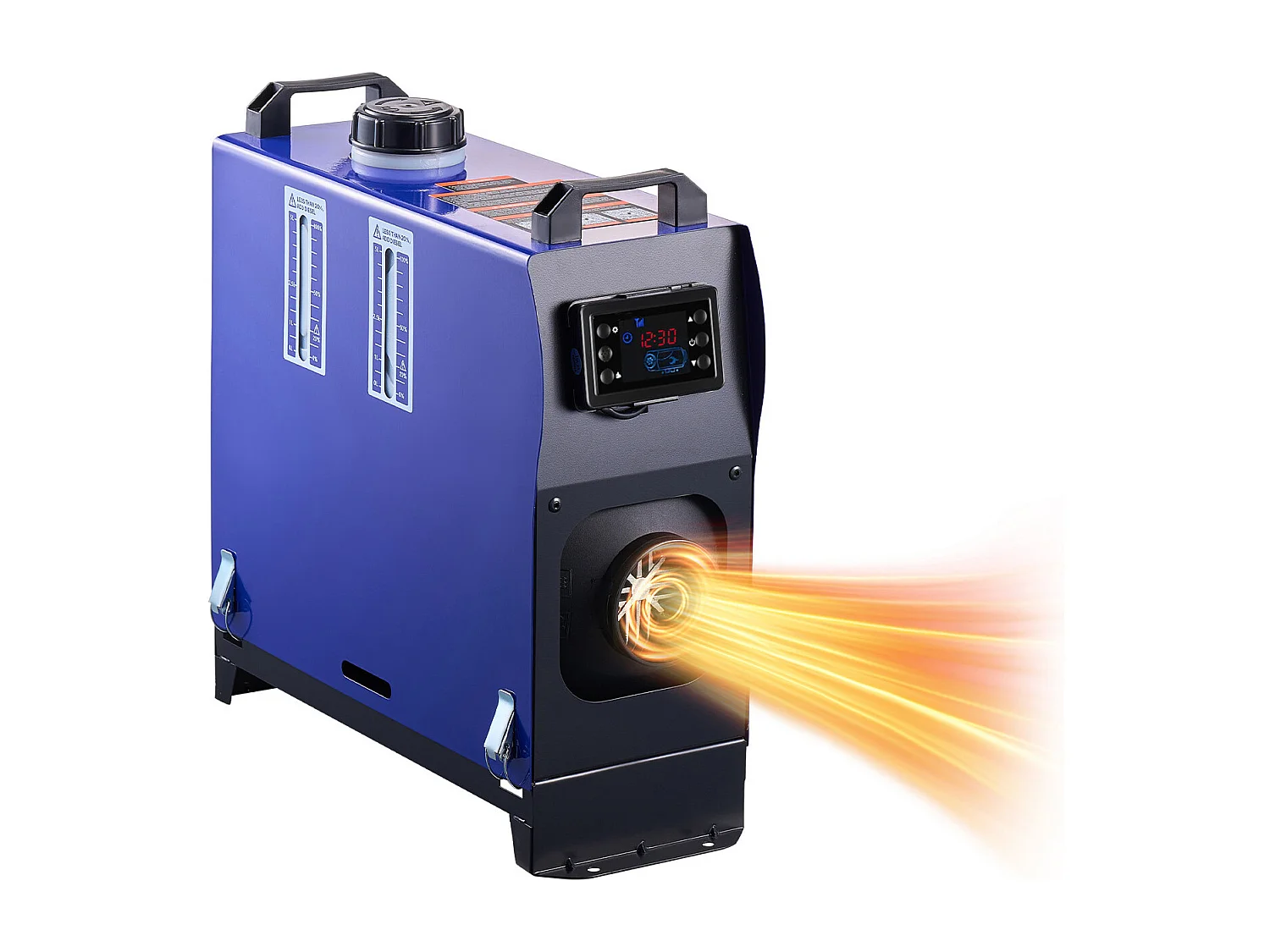 Chauffage Diesel SucceBuy 8 kW DC 12 V/24 V, Réchauffeur d'Air Diesel pour Stationnement, Portable Tout-en-Un, avec Télécommande et Écran LCD